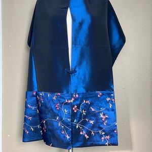 Blue Kimono Style shawl cover up